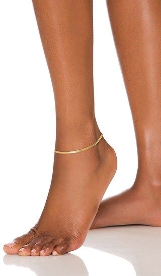 the Mercer Anklet in Gold | Revolve Clothing (Global)