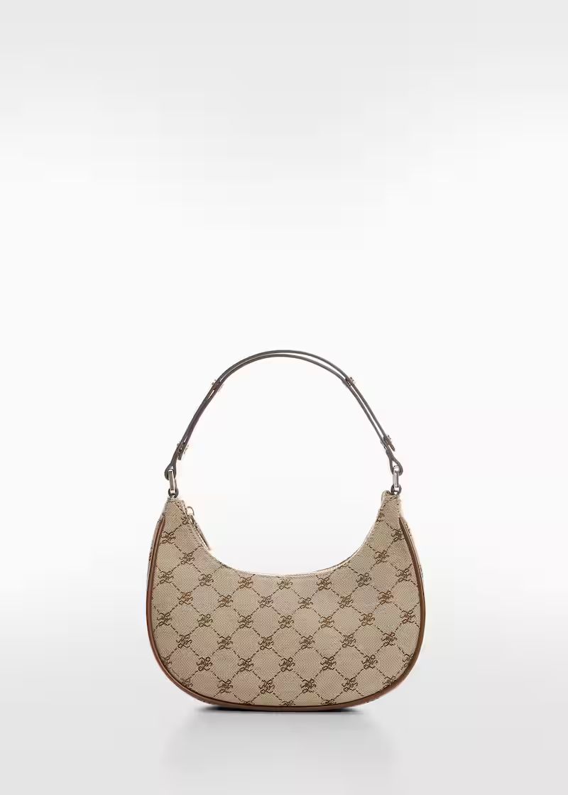 Jacquard shoulder bag -  Women | Mango USA | MANGO (US)