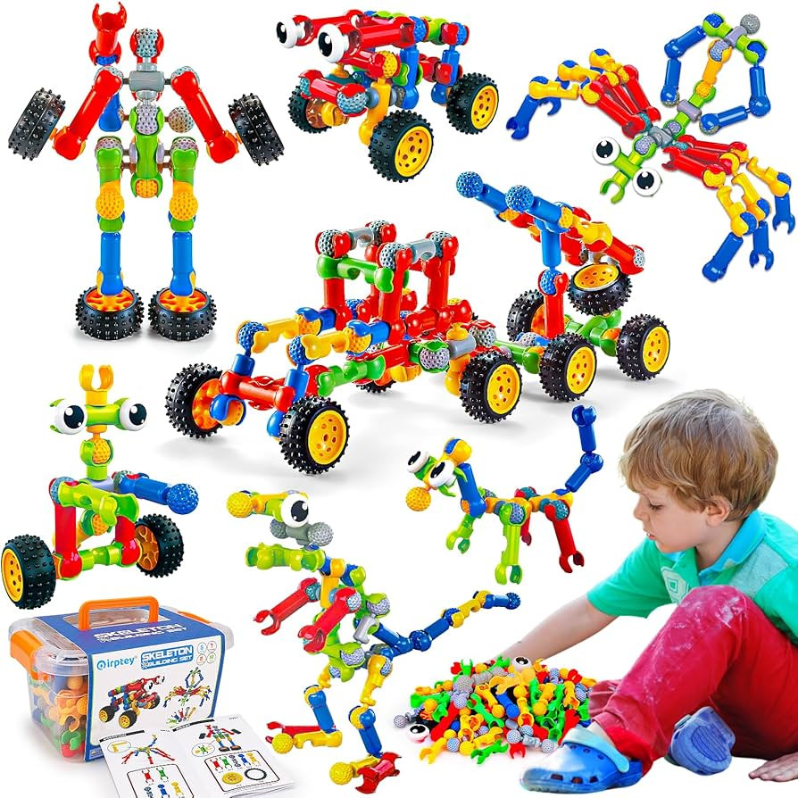 Kids STEM Building Toys for 3 4 5 6 7 8+ Year Old Boy Girl Birthday Gift, 125 Pcs Preschool Class... | Amazon (US)