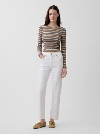 High Rise ’90s Slim Straight Crop Jeans | Gap (US)