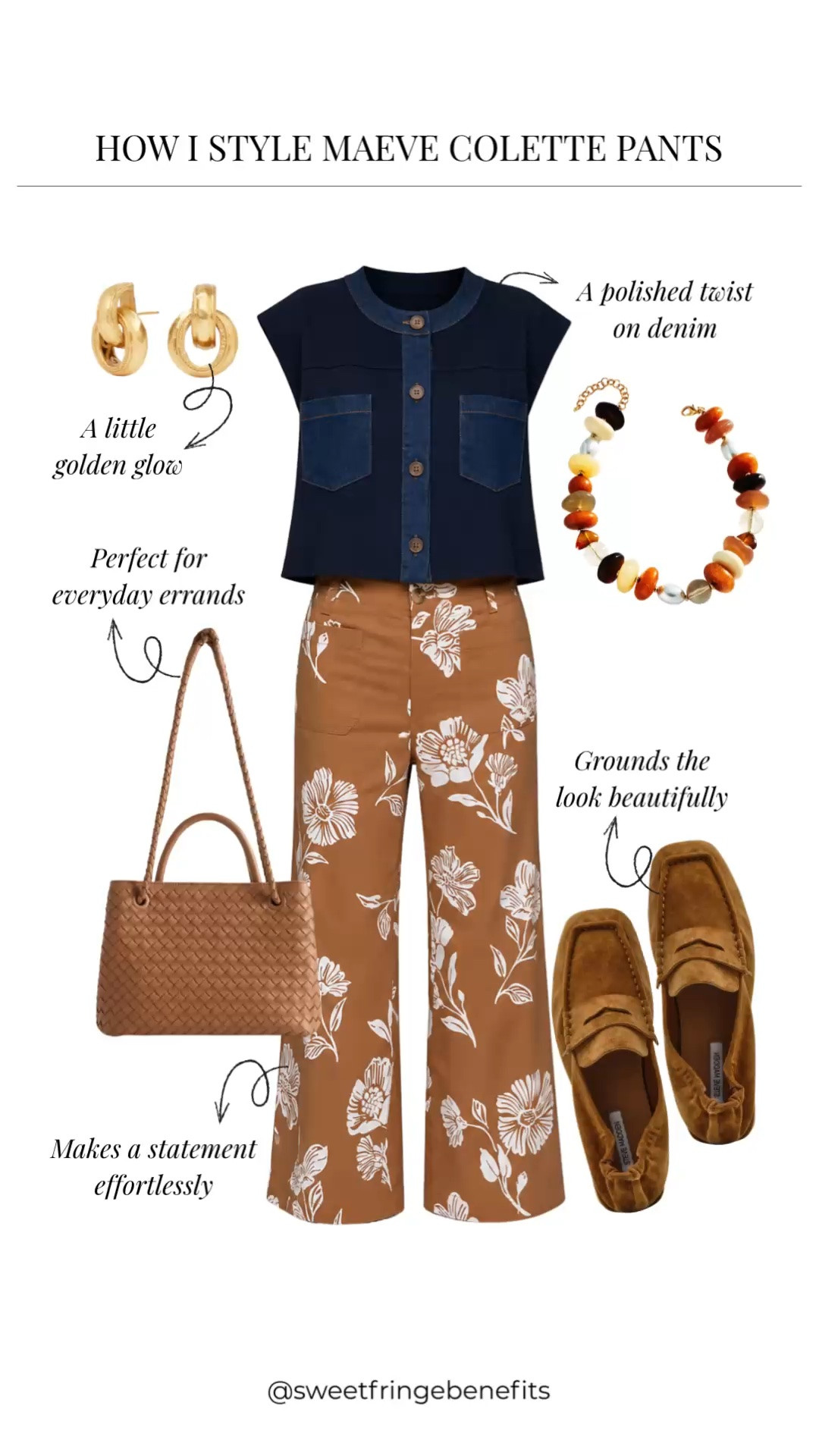 I keep coming back to these Colette pants because the print makes the outfit feel special without needing much else. I paired them with a simple denim top and those cozy loafers, and somehow it all just works.

#LTKgrwm #LTKdayinmylife #LTKootd