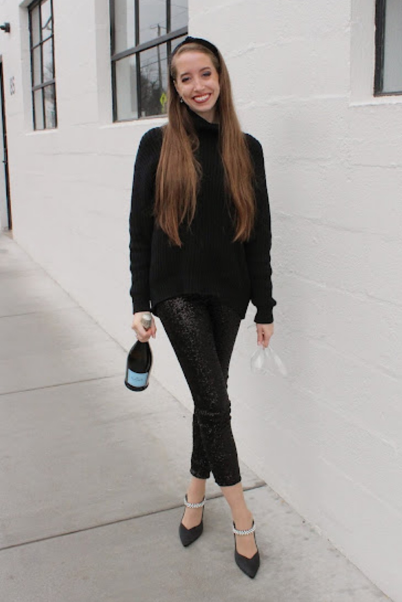 Holiday party outfit! 
.
Sequin leggings black sweater rhinestone heels amazon finds Holiday party outfit Christmas outfit New Year’s Eve outfit winter outfit holiday outfit 

#LTKSeasonal #LTKstyletip #LTKHoliday