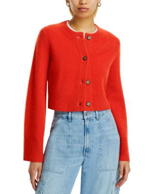 Cropped Wide Sleeve Crewneck Cardigan - Exclusive | Bloomingdale's (US)