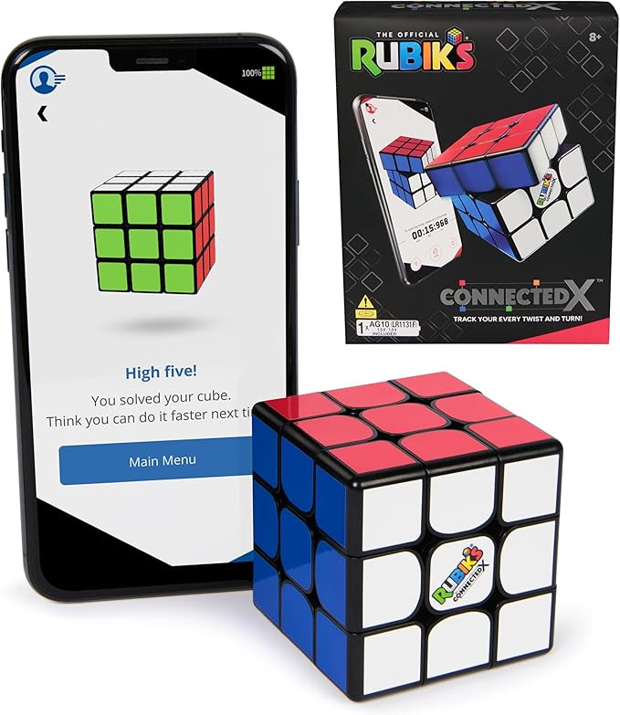 Rubik's Cube, The Original Rubik’s Cube ConnectedX, Bluetooth-Enabled 3x3 Speed Cube with Guide... | Amazon (US)