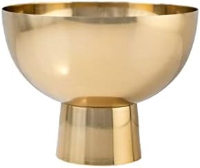 Serene Spaces Living Large Decorative Gold Pedestal Bowl: Elegant Metal Compote Bowl for Home Dé... | Amazon (US)