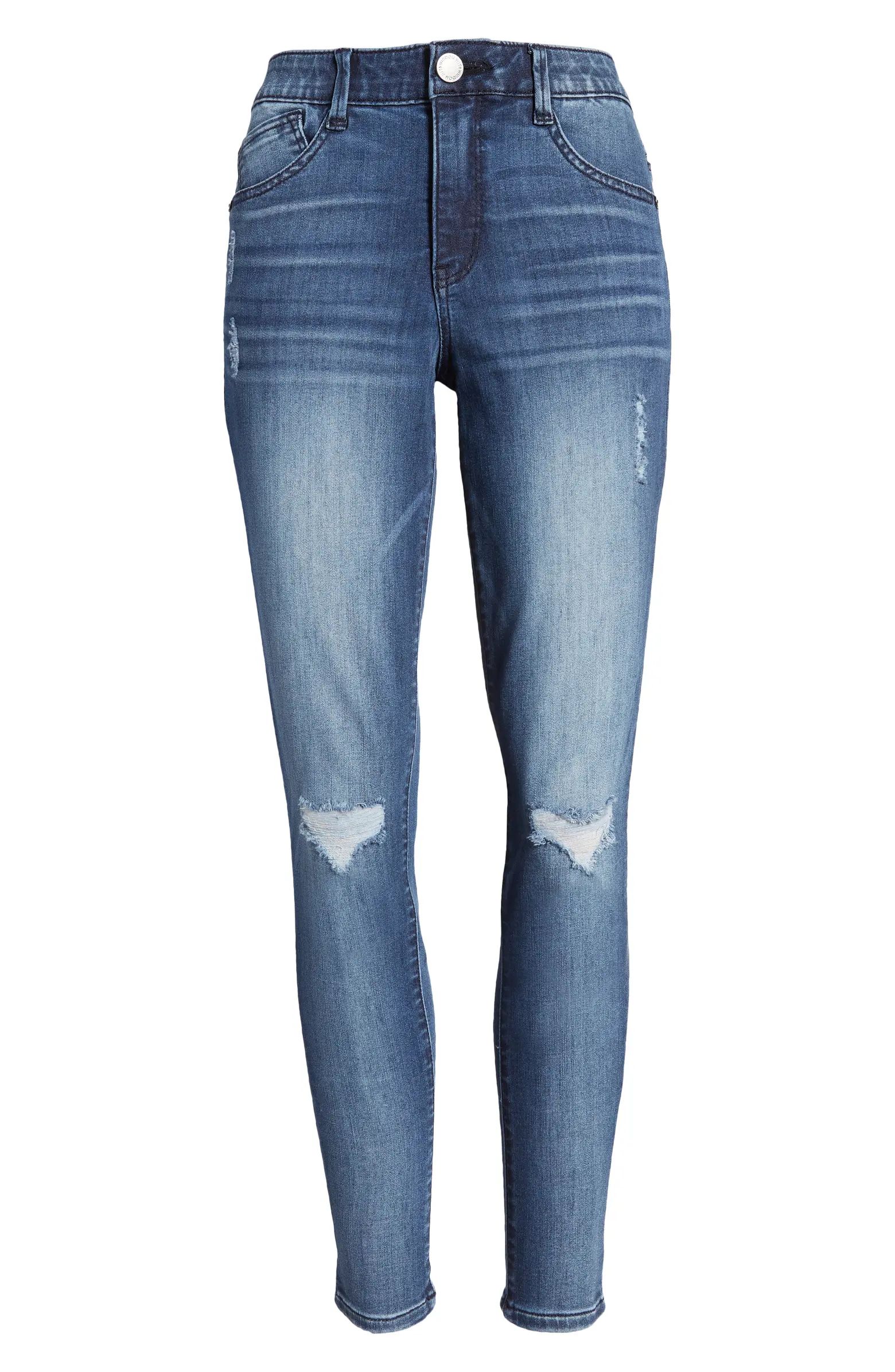 Wit & Wisdom Ripped High Waist Ankle Skinny Jeans | Nordstrom | Nordstrom