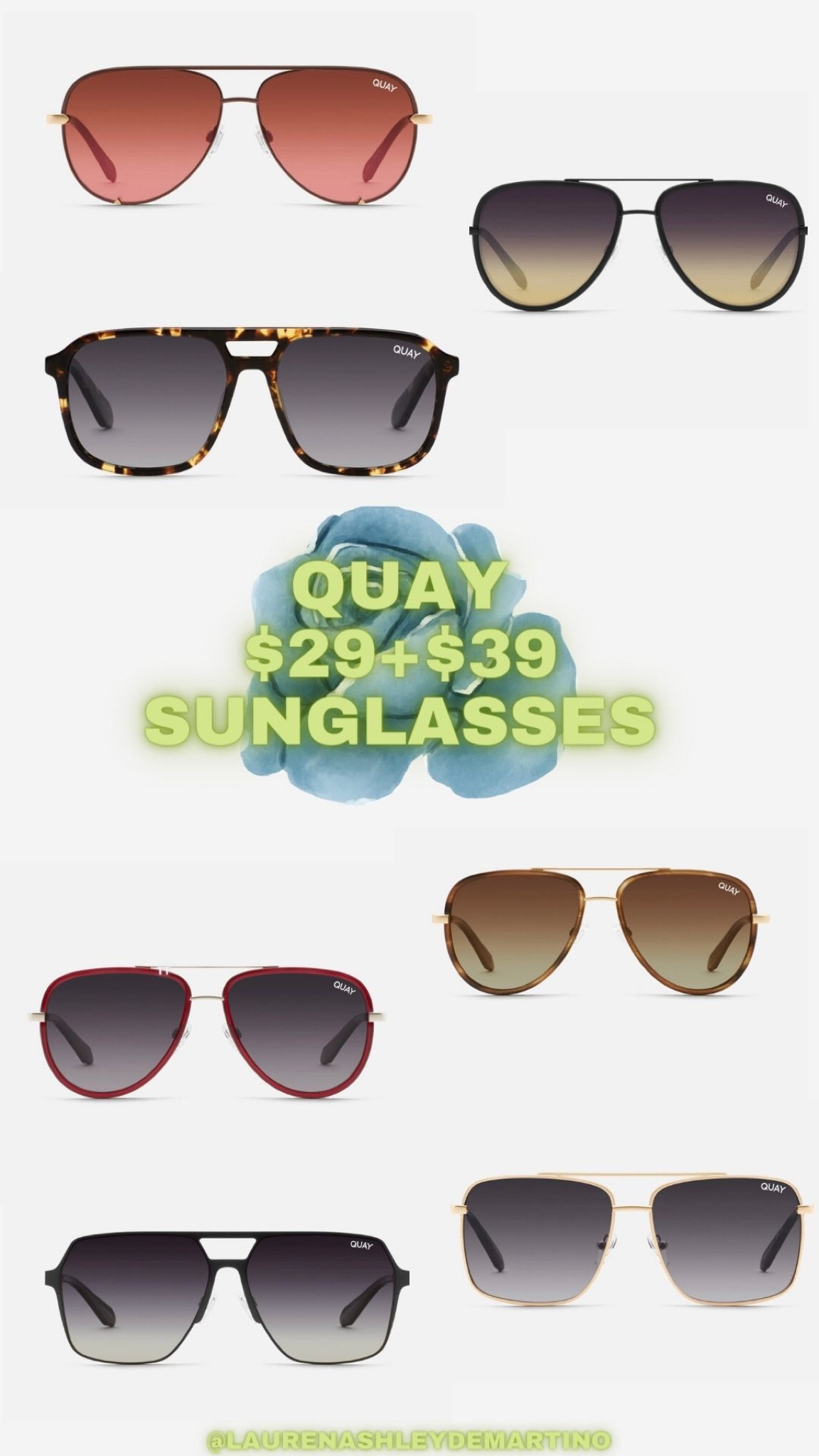 Quay sunglasses sale $29/$39 styles
Perfect for summer or fresh fall sunglasses 🕶 
Their Aviators are my favorite 🤩 

#LTKBacktoSchool #LTKsalealert #LTKFind
