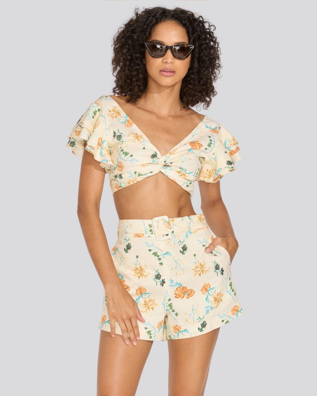 The Rentata Top in Brule Multi Floral | Solid & Striped