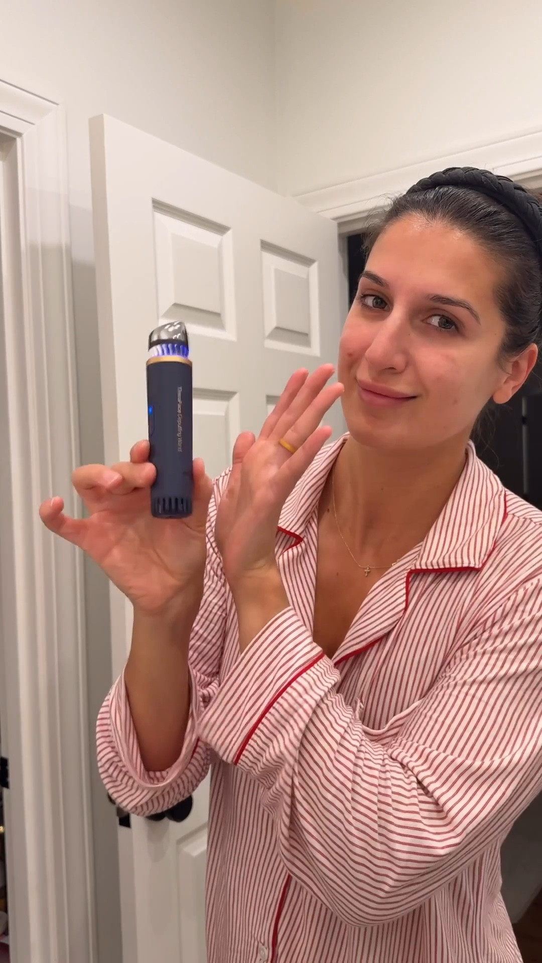 Love starting my day off with the @therabodybeauty TheraFace Depuffing Wand from @target. It has become part of my everyday routine. It uses clinically-proven cold and heat treatments to depuff, revive tired eyes, and boost radiance. 

#therabody #therabodybeauty #target #targetpartner #therabodyofficial #therabodypartner therabodybeauty

#LTKmorningroutine #LTKBeauty #LTKmomlife