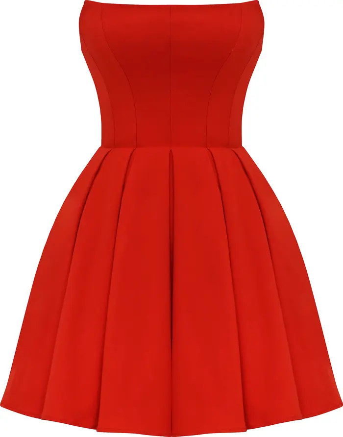 Emmanuela Strapless Corset Fit & Flare Minidress | Nordstrom