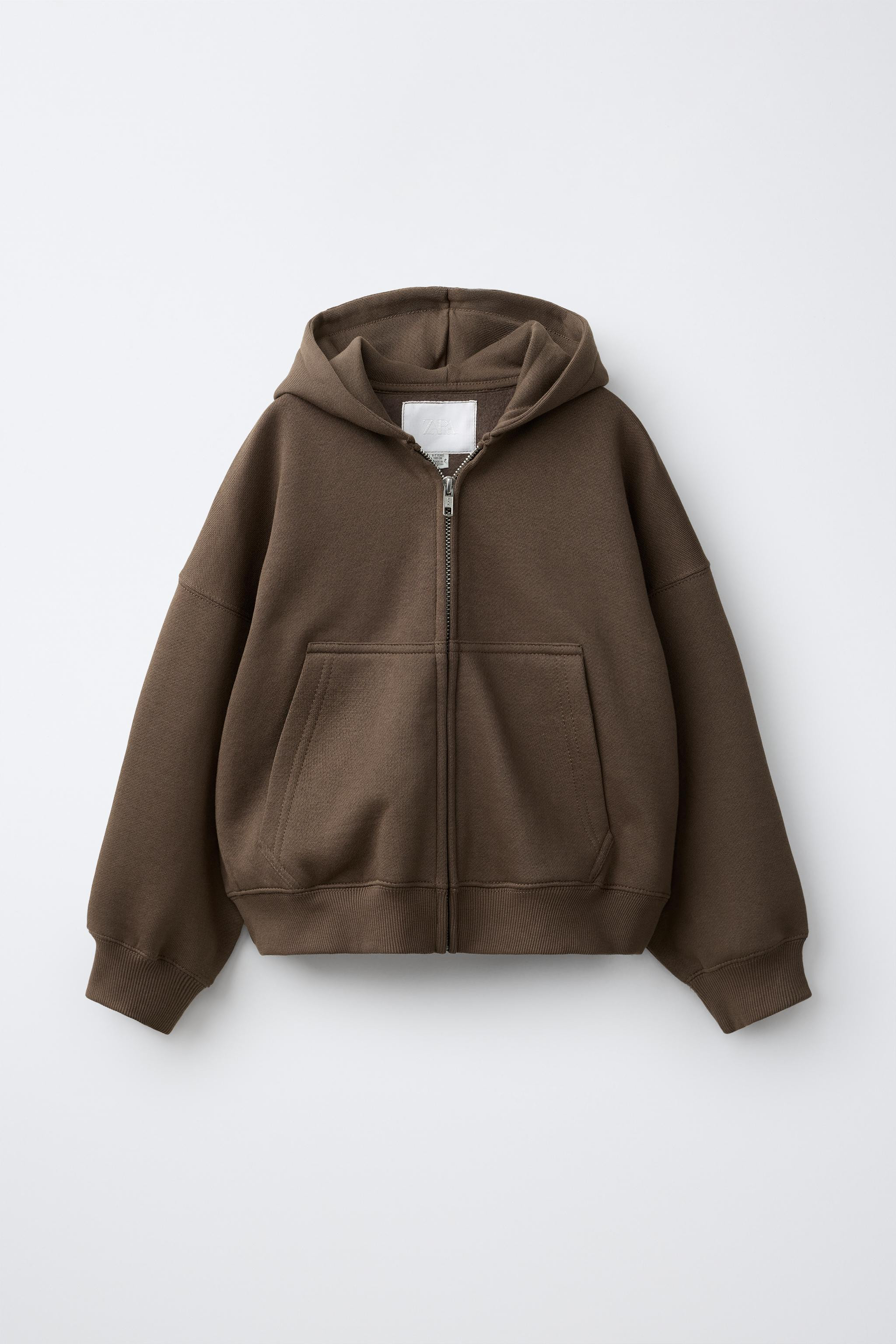 ZIP-UP PLUSH HOODIE | Zara UK