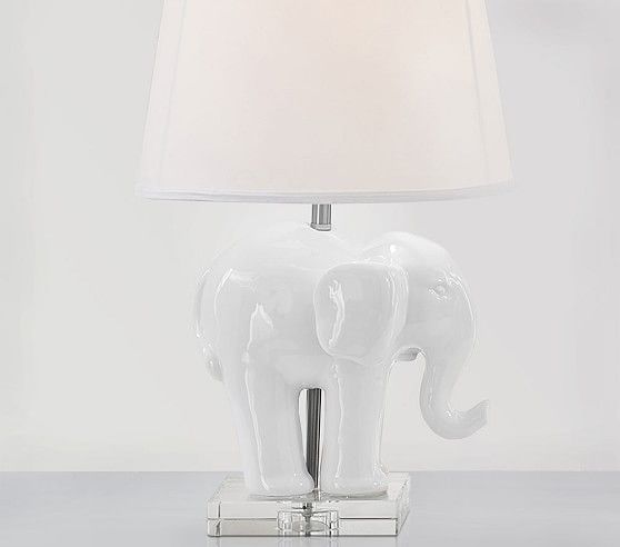 Ceramic Elephant Base | Pottery Barn Kids