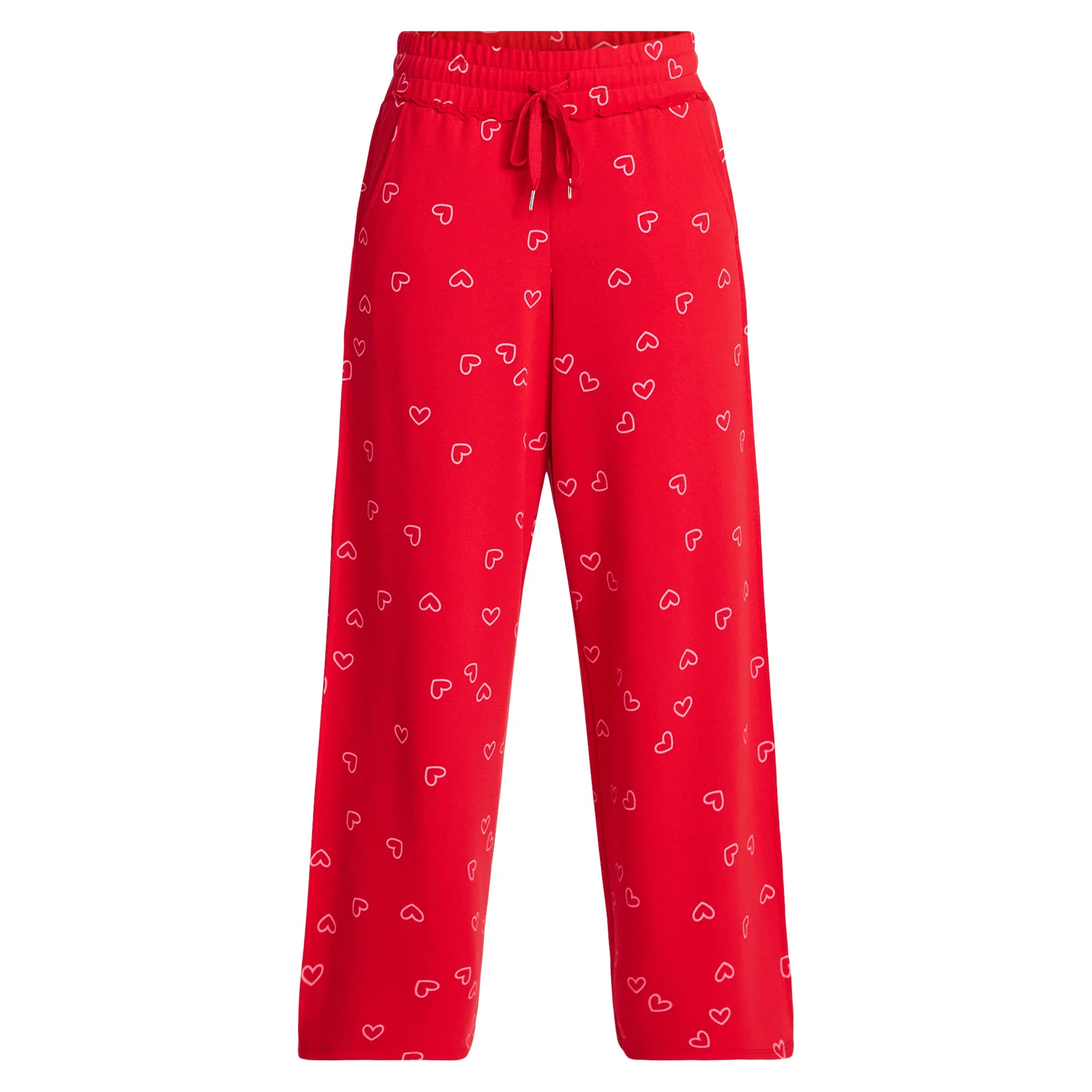 Valentine's Day Women's Love Scatter Graphic Fleece Pants from Way to Celebrate, Sizes S-XXXL | Walmart (US)