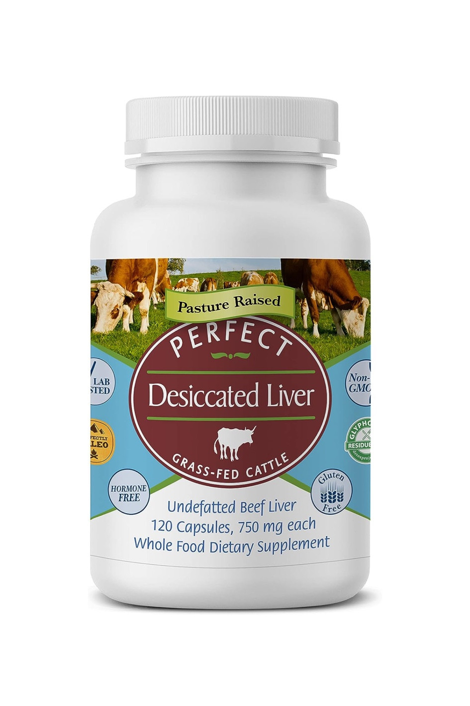 Perfect Supplements – Perfect Desiccated Liver – 120 Capsules - Undefatted Beef Liver – Natural Source of Protein, Iron, Vitamins A & B

#beefliver #healthykids #healthyliving

#LTKSeasonal #LTKfamily #LTKfindsunder50