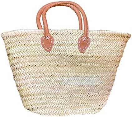 purifyou Handmade Moroccan Seagrass Baskets - Large (17x11) for Shopping, Storage, Baby Items, Picni | Amazon (US)
