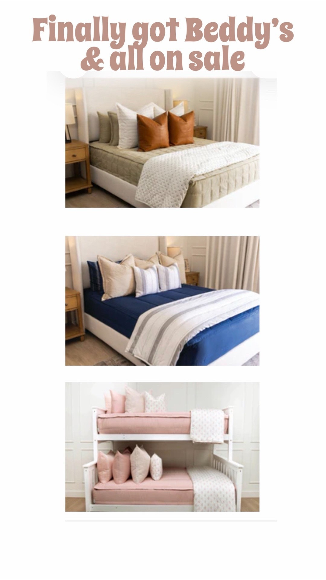 Finally invested in Beddy’s! I can’t stand looking at the unmade beds everyday lol. We have these at the bay house and they’re life changing.

#LTKHome #LTKSpringSale #LTKSaleAlert