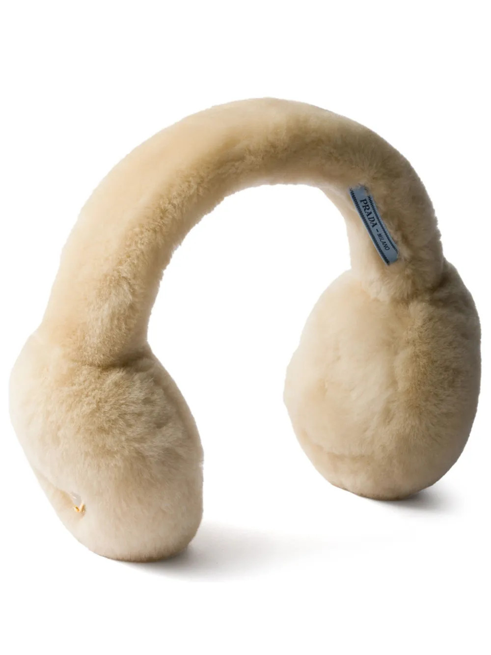 Prada shearling earmuffs - Neutrals | Farfetch Global