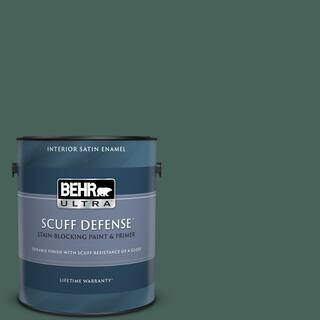 BEHR ULTRA 1 gal. #T18-20 Equilibrium Extra Durable Satin Enamel Interior Paint & Primer 775301 -... | The Home Depot