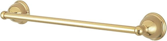 Kingston Brass BA3962PB Restoration Towel-Bar, 18-Inch, Polished Brass | Amazon (US)