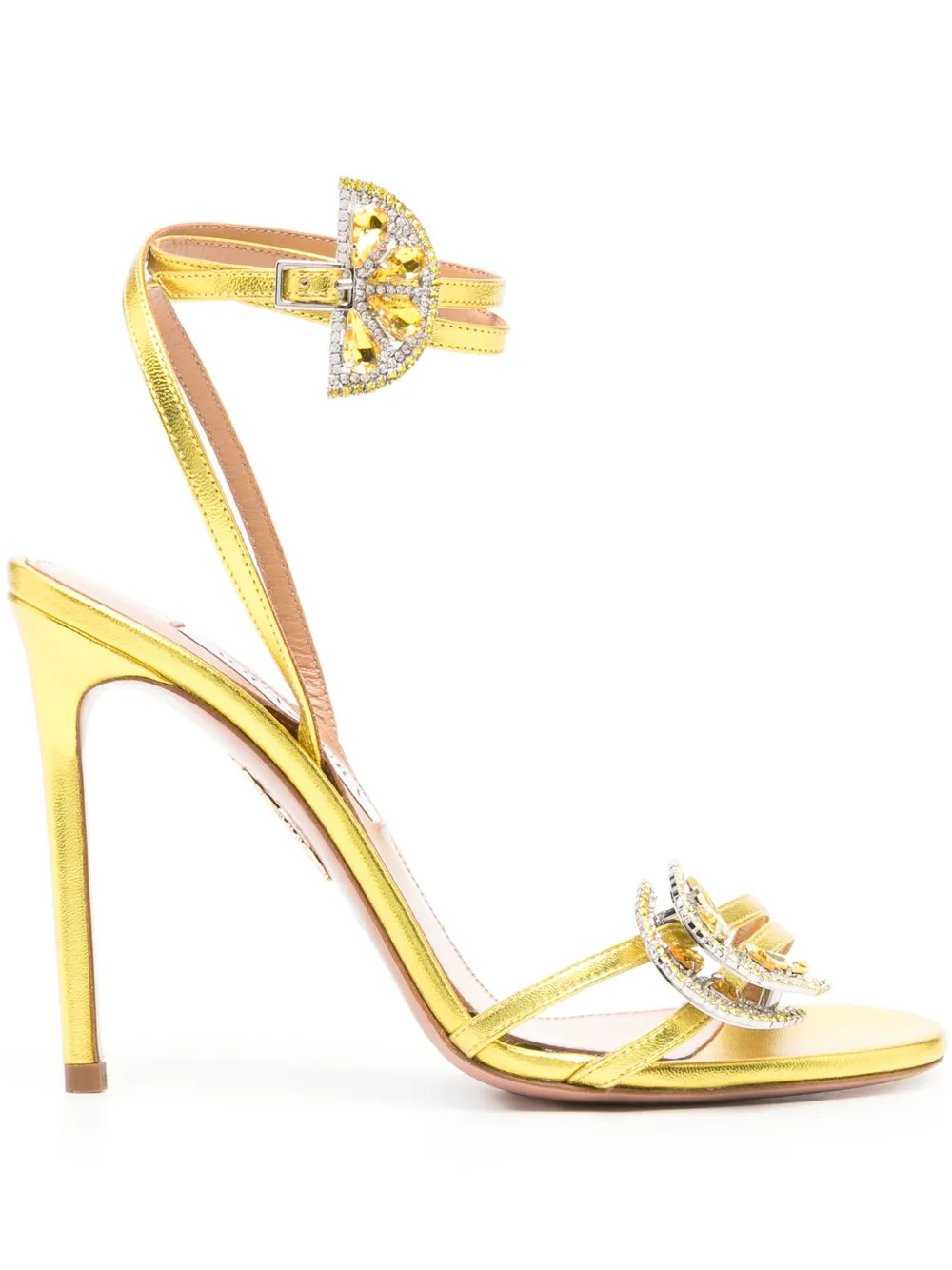 Aquazzura Gin Tonic 15mm Sandals | Yellow | FARFETCH | Farfetch Global