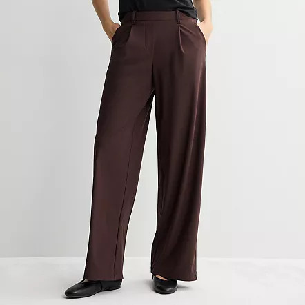 Women's FLX Pull-On Tricot Trousers, Size: Medium Long, Mineral Black | Kohl's