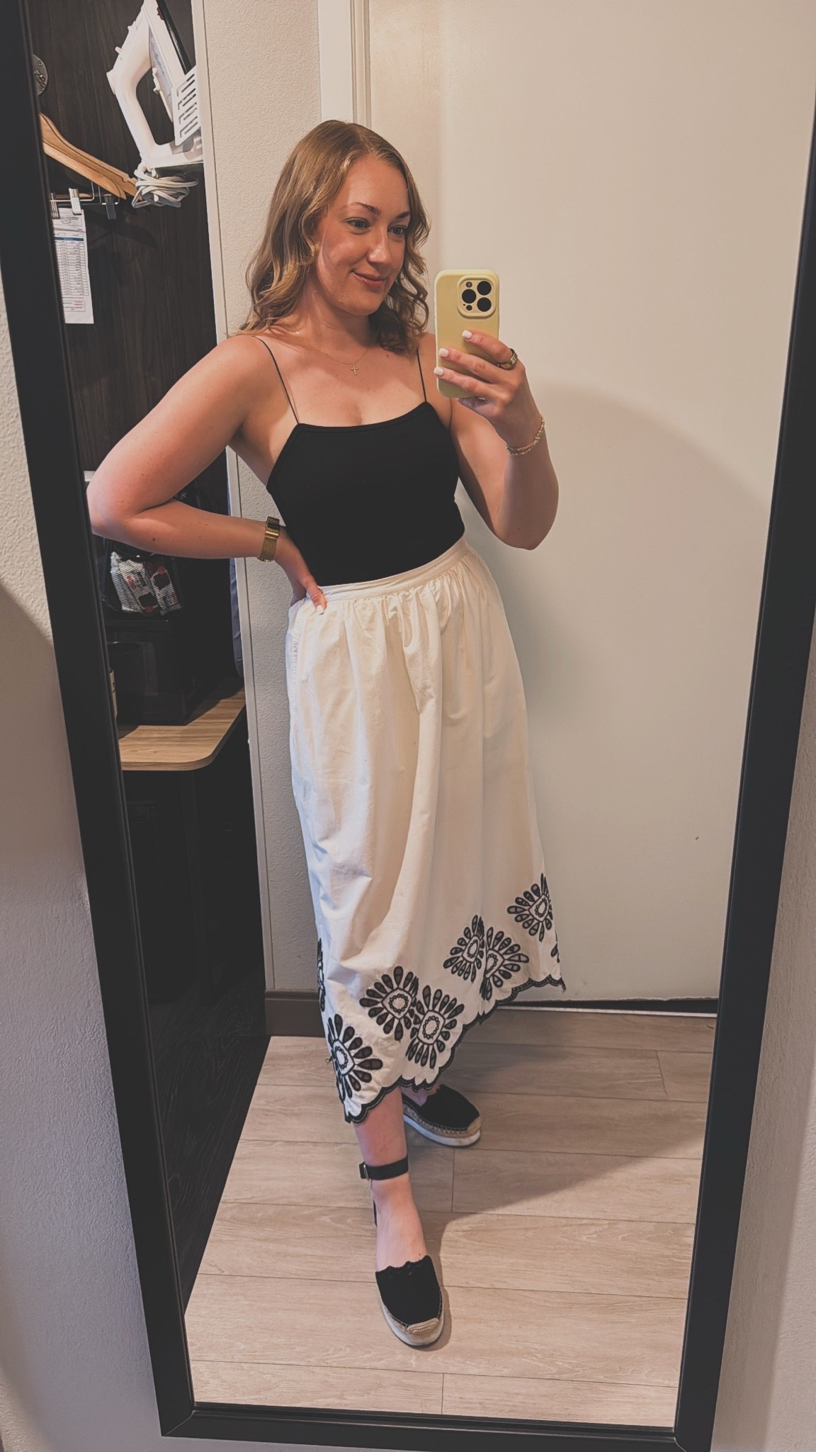 Favorite work outfit all from @Target ! Perfect skirt for this warm summer weather. 
Sizing: Bodysuit & Midi Skirt both Smalls

#LTKdayinmylife #LTKootd #LTKWorkwear