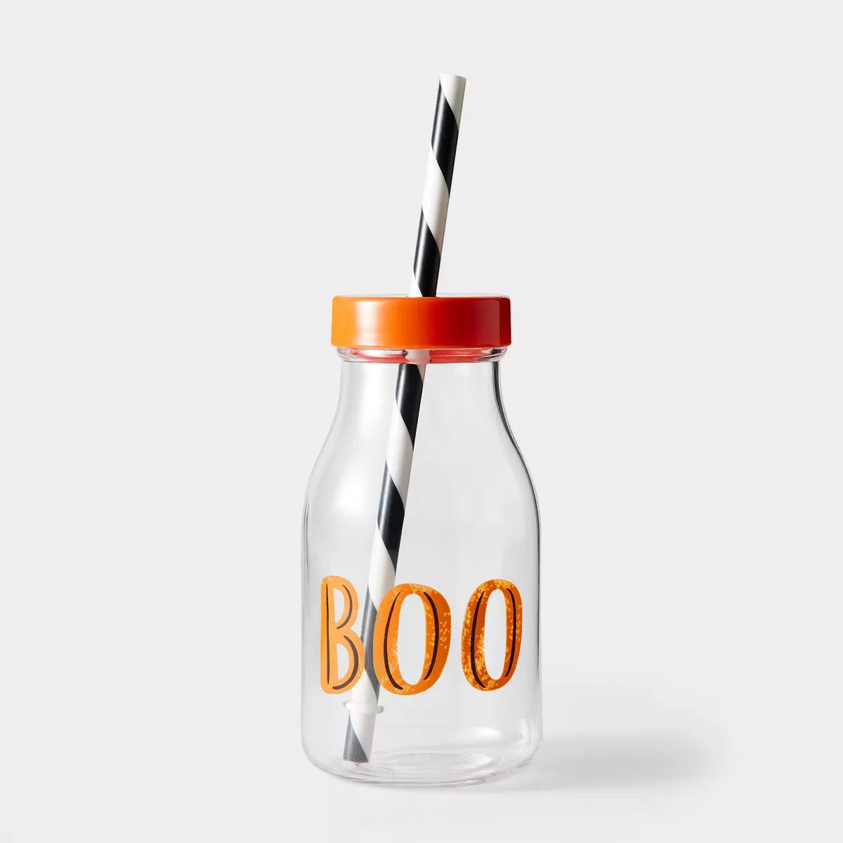 Halloween 12oz Milk Jug Tumbler with Straw 'Boo' Clear - Hyde & EEK! Boutique™ | Target