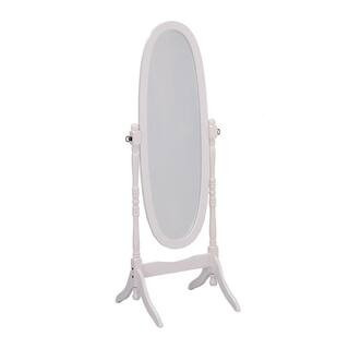 20 in. W x 59.5 in. H Wood White Vanity Mirror | The Home Depot