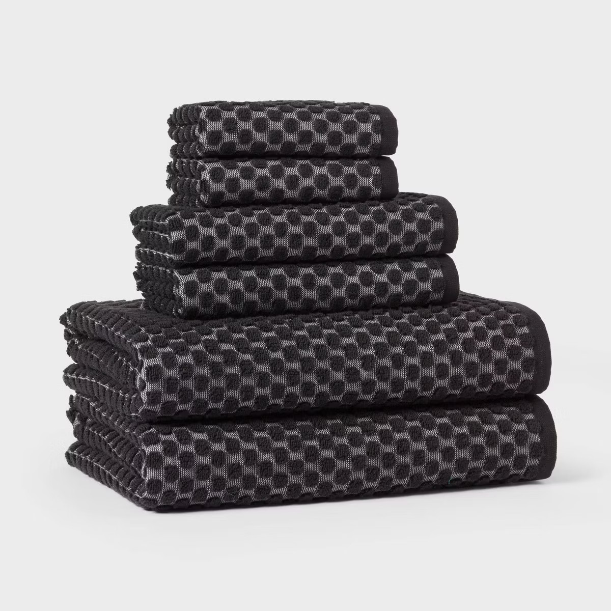 6pc Performance Plus Textured Dot Bath Towel Set - Threshold™ | Target