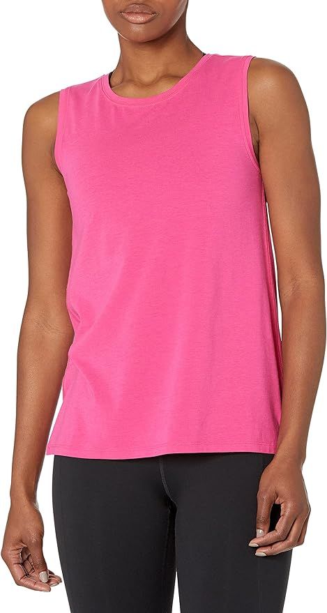 Amazon Essentials Women's Soft Cotton Standard-Fit Yoga Tank (Available in Plus Size) (Previously... | Amazon (US)