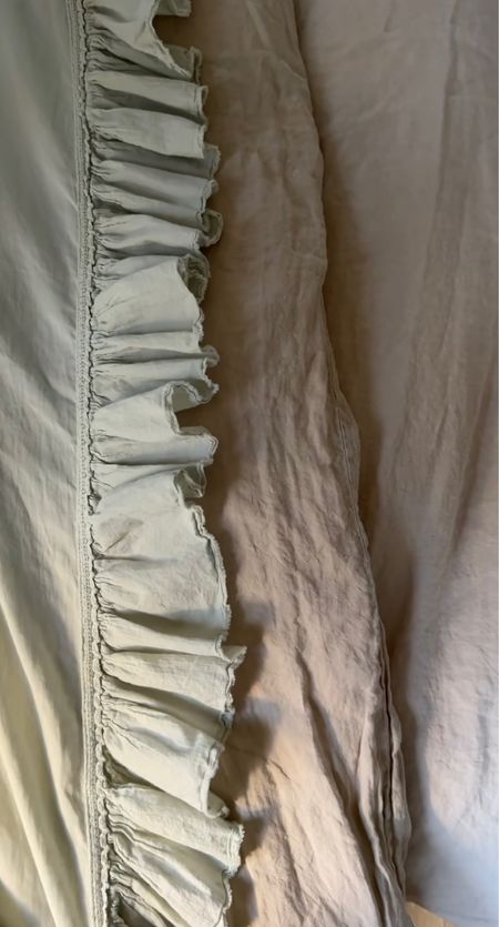 Fresh bedding with ruffle trim detail

#LTKhome
