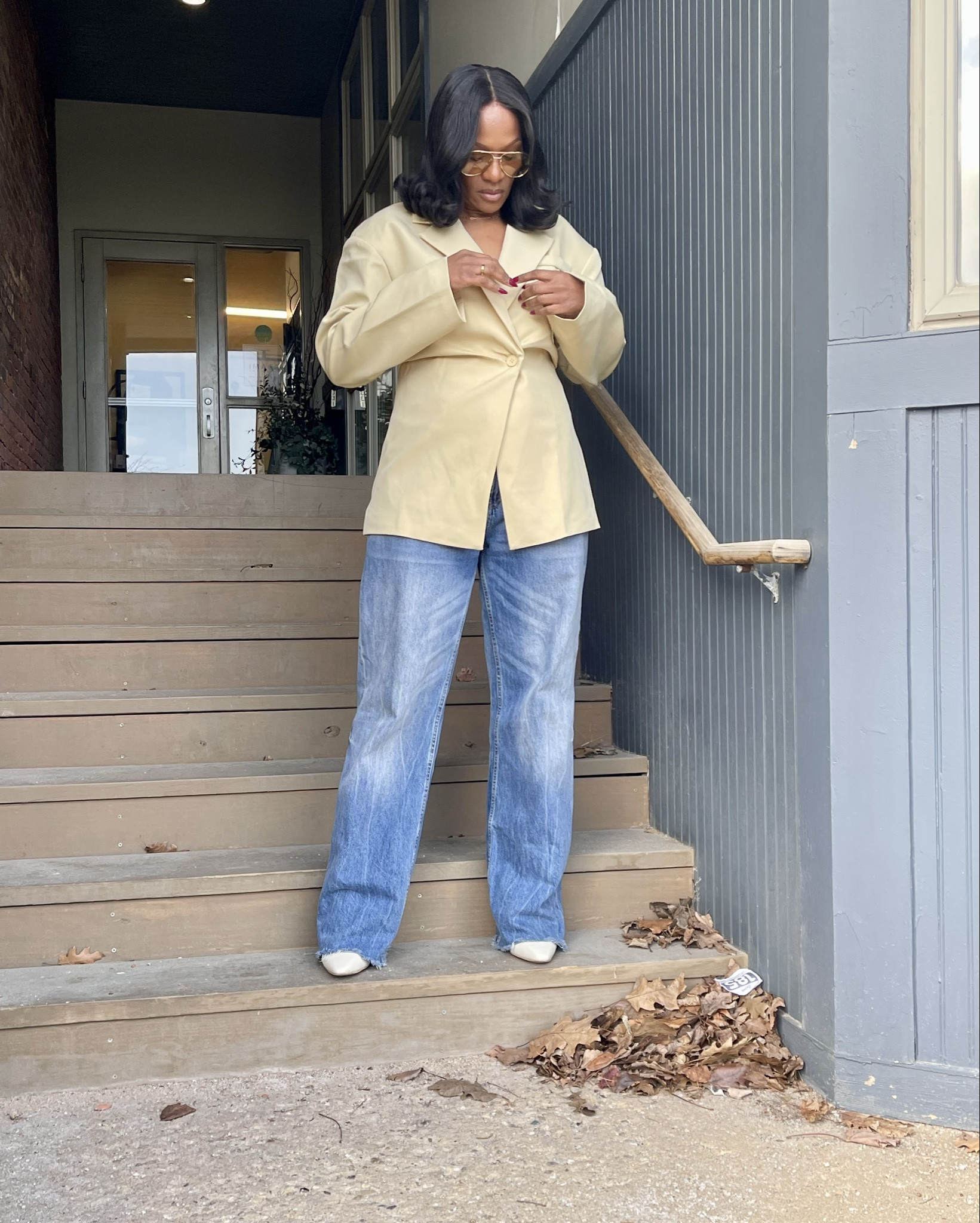Early spring blazer
#Spring #OOTD

#LTKOver40 #LTKTall #LTKWorkwear