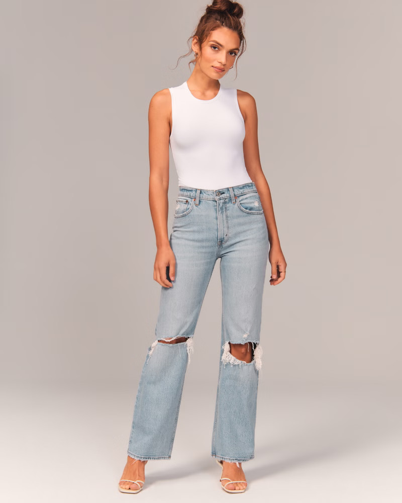 90s Ultra High Rise Relaxed Jeans | Abercrombie & Fitch (US)