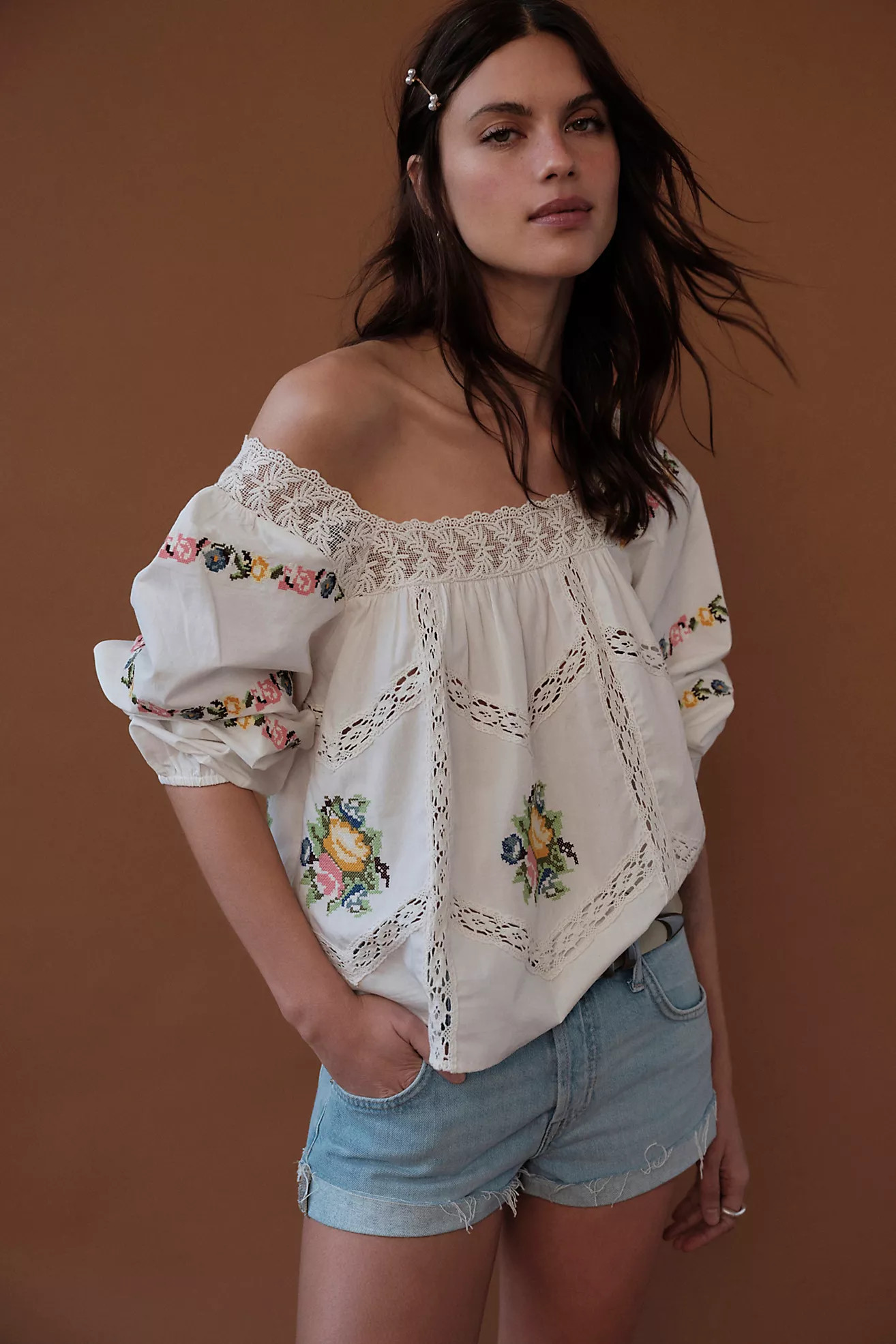 Homebound Embroidered Blouse | Free People (Global - UK&FR Excluded)