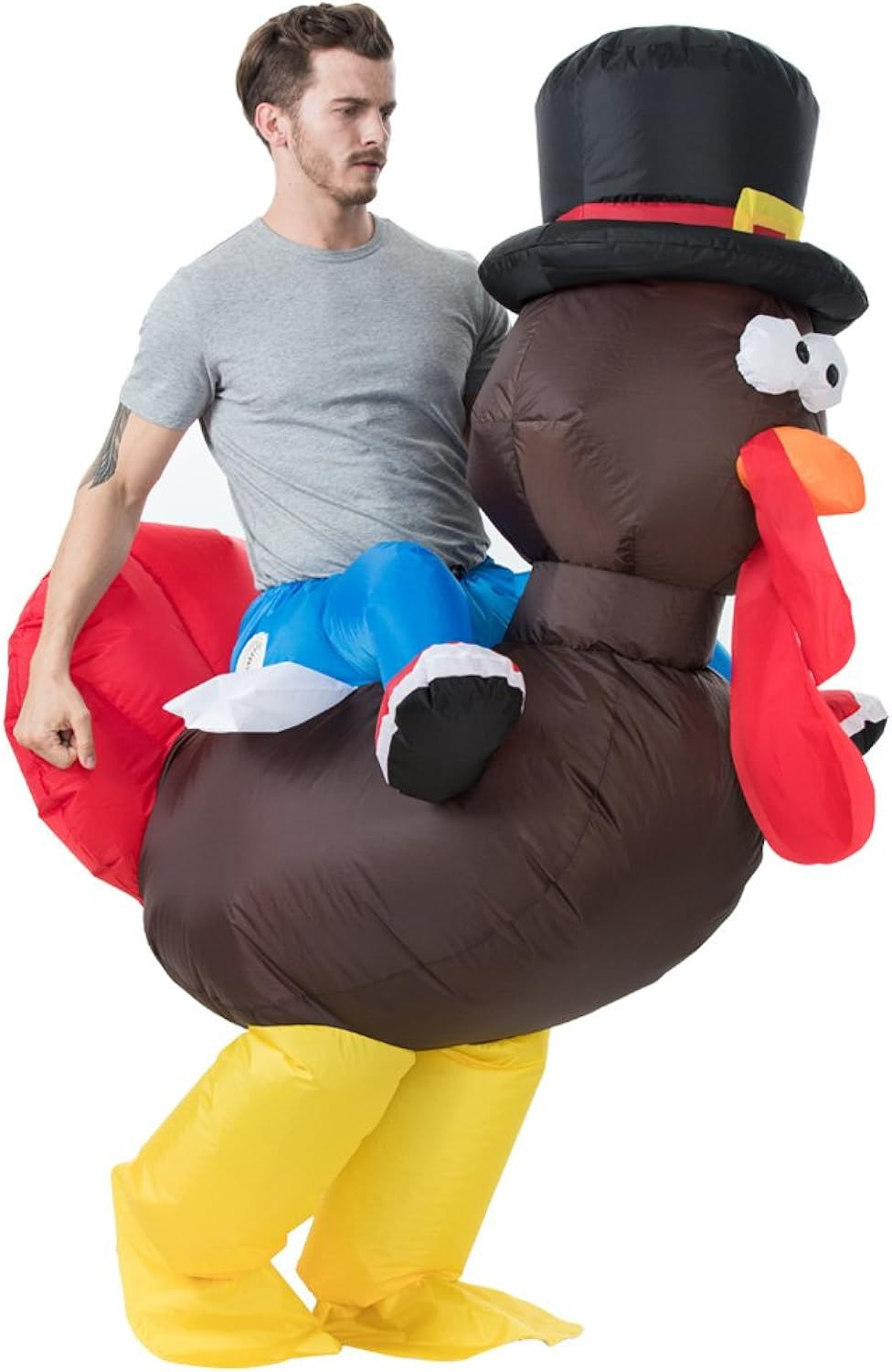 YEAHBEER Inflatable Halloween Costumes for Men, Inflatable Turkey Costume - Thanksgiving Party Funny | Amazon (US)