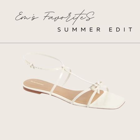 These bow sandals are in my cart. They are gorgeous! 

White sandals
White flats
Bow sandals

#LTKstyletip