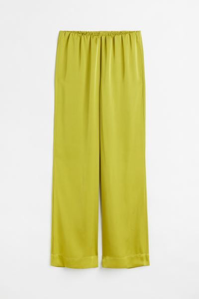 Wide satin trousers | H&M (DE, AT, CH, NL, FI)