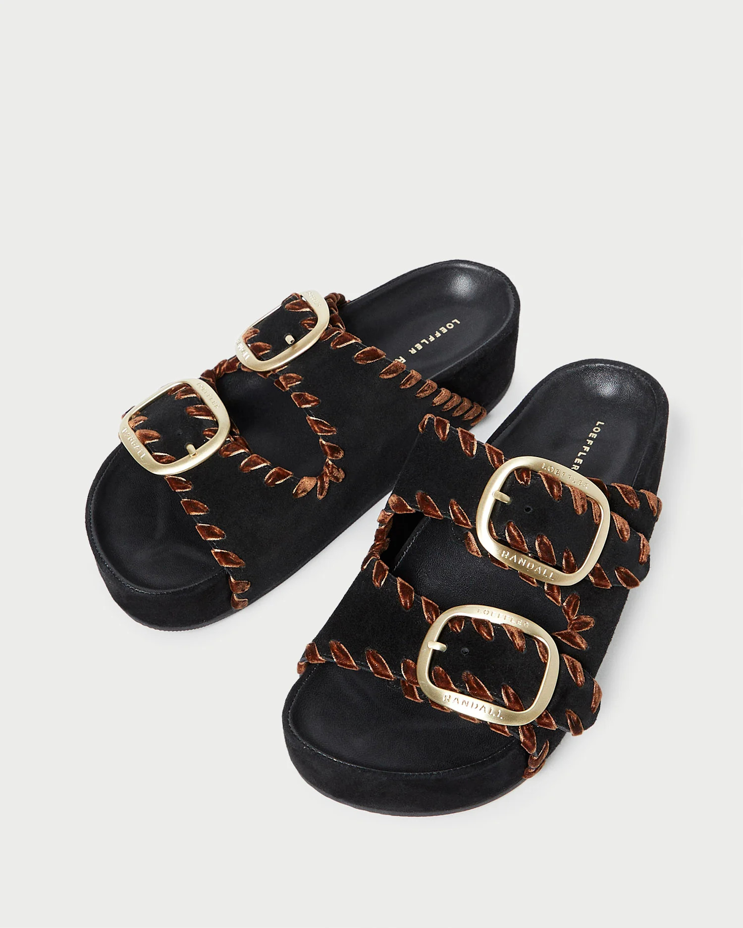 Theo Black/Sienna Footbed Sandal | Loeffler Randall