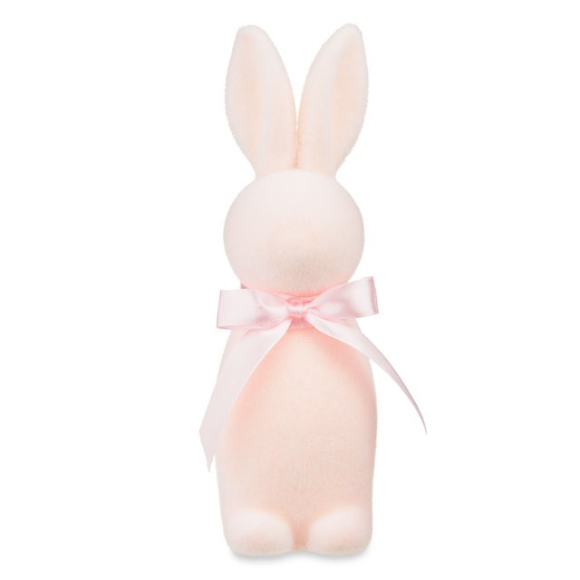 Easter Flocked Bunny Decor, Pink, 9 Inch, by Way To Celebrate | Walmart (US)
