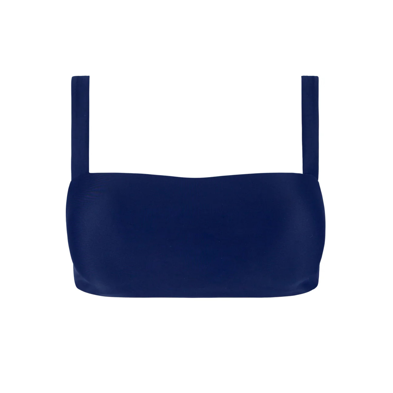 women's navy bandeau bikini top | minnow