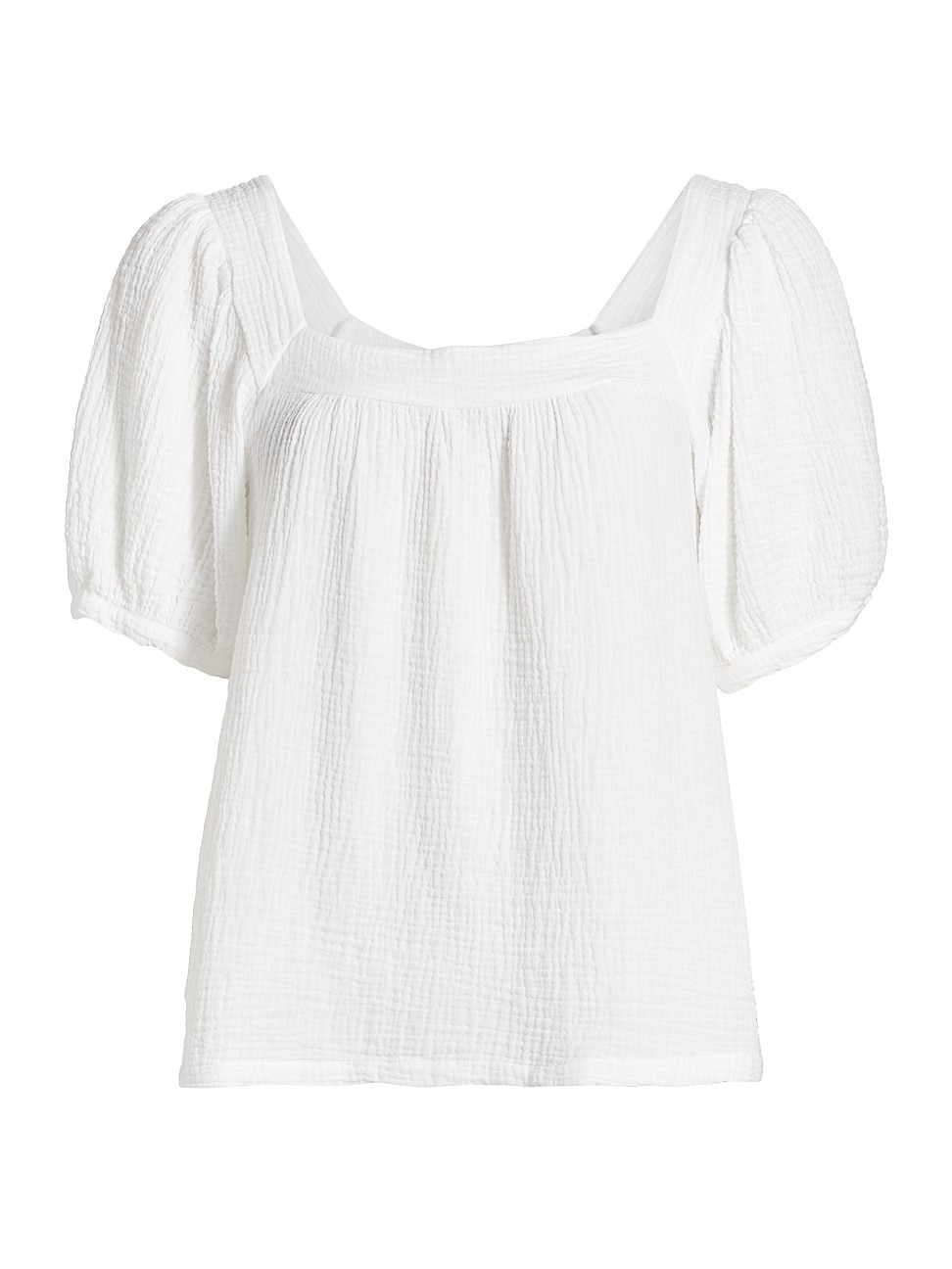Women's Francesca Cotton Top - White - Size XS | Saks Fifth Avenue