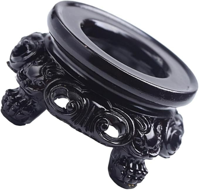 PATKAW Shelf Bracket Wooden Stand for Crystal Sphere 8x8cm Round Show Stand Display Plate for Cry... | Amazon (US)