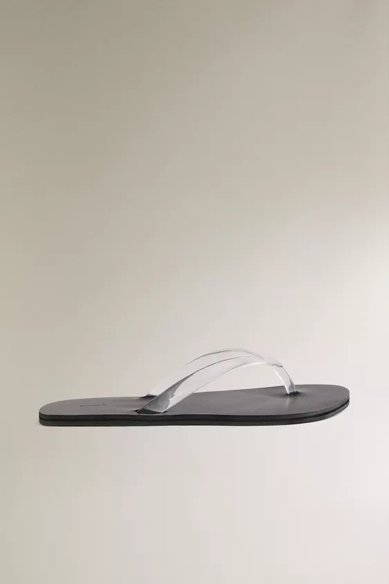 MINIMALIST TRANSPARENT SANDALS | Zara UK