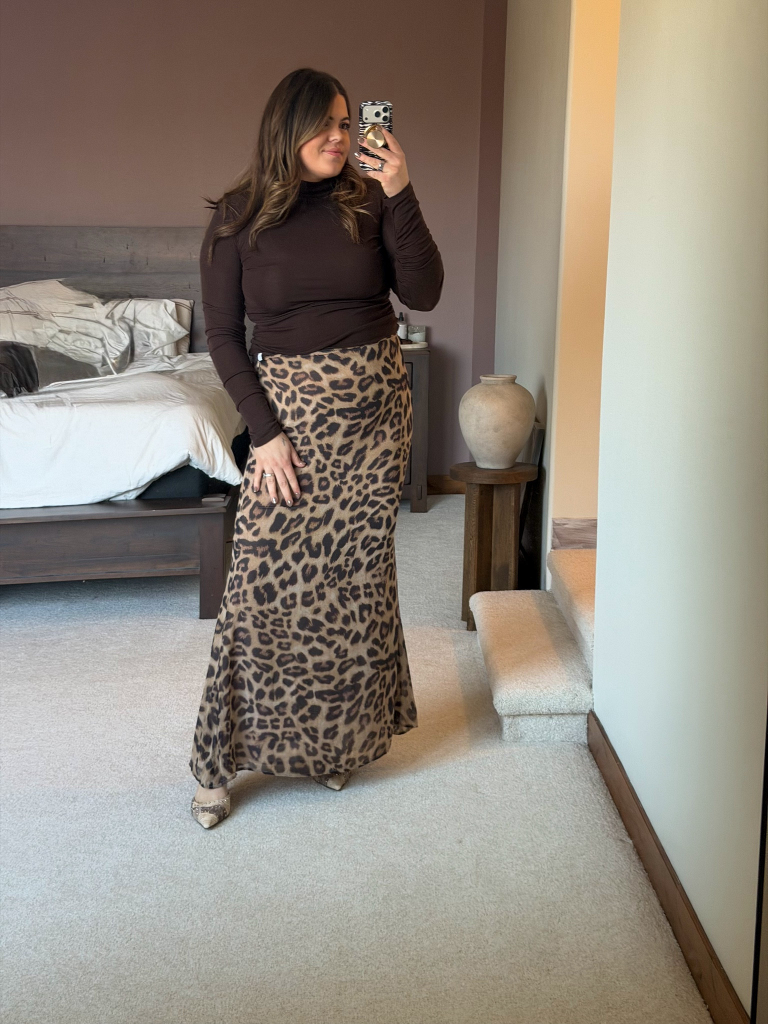 Midsize casual office or date night outfit idea 

Size xl in the skirt and mock neck top  

#LTKMidsize #LTKWorkwear #LTKTall