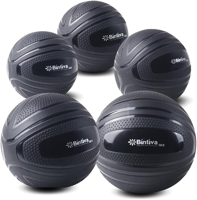 bintiva Non Bounce Slam Ball - Exercise Weighted Deadball for Workout and Fitness Routines - Medi... | Amazon (US)