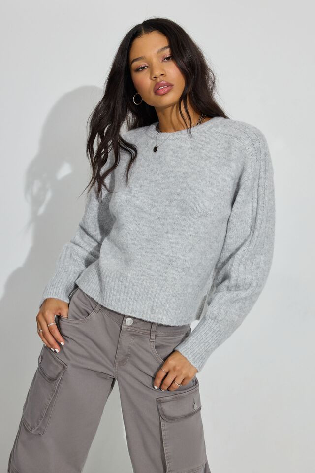 Spongy Loose Crewneck Sweater | Garage Clothing