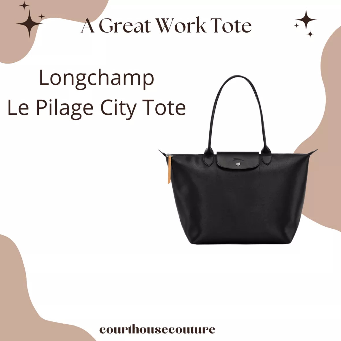 Longchamp Large Le Pliage City Shoulder Tote