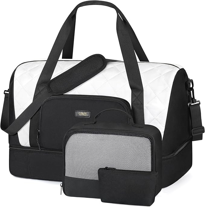 Travel Weekender Bag for Women, Overnight Bag with Shoe Compartment Oversized Travel Duffel Bag C... | Amazon (US)