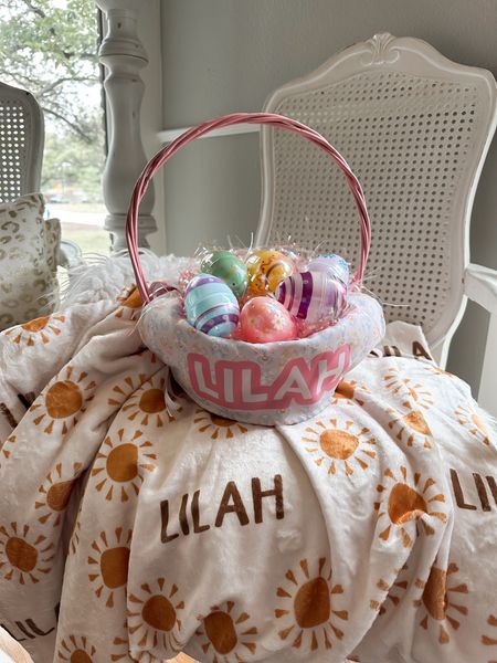 The holidays are just a little more special this year with it being Lilah’s first! 💕 So excited to give her this adorable personalized Easter basket and blanket from @thelittlelemonscompany for her first Easter! #easterbasket

#LTKkids #LTKSeasonal #LTKbaby