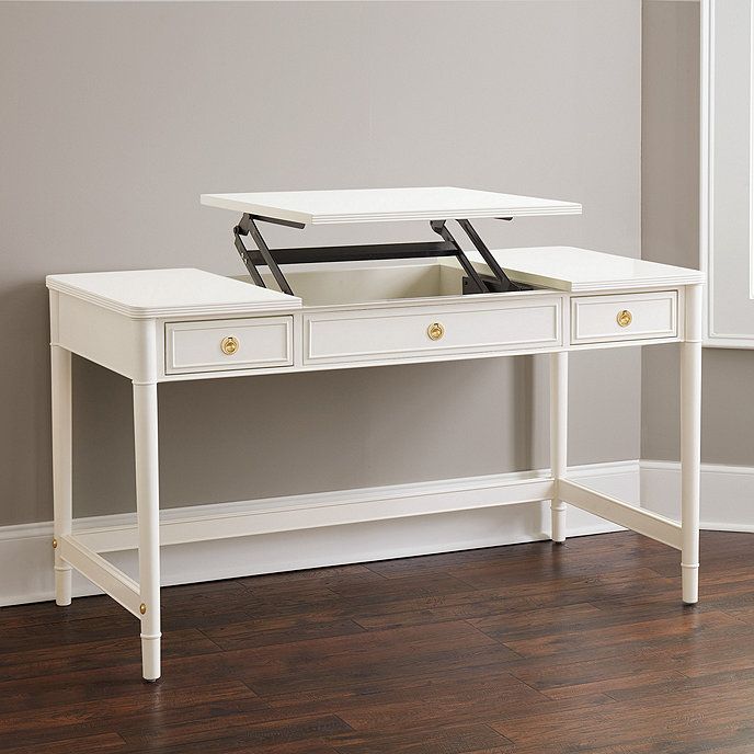 Harriett Adjustable Height Standing Desk with Drawers | Ballard Designs, Inc.